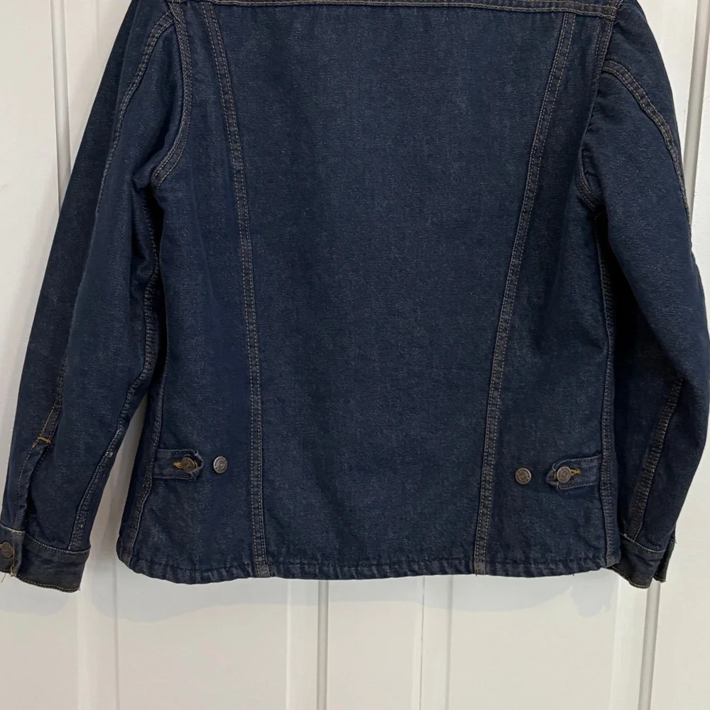 Vintage Sherpa Lined Sears‎ and Roebuck Denim Jacket